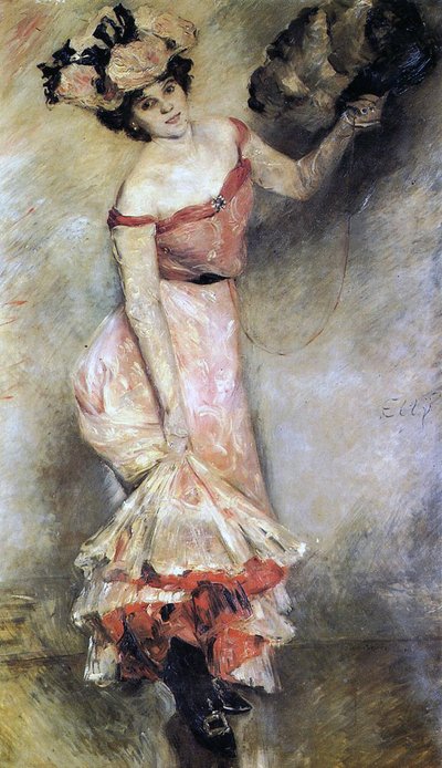 Elly, 1889 door Lovis Corinth